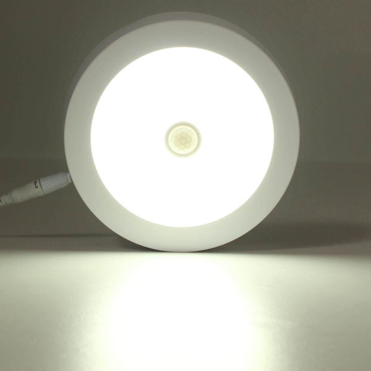 18W LED Surface Mounted PIR Sensore Soffitto Pannello Luce Round Square - intl