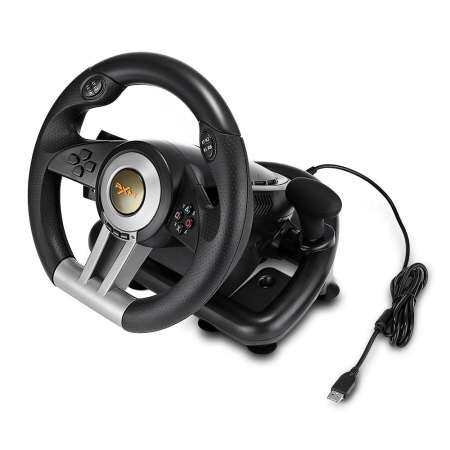 PXN V3II Racing Game Steering Wheel with Foldable Pedal