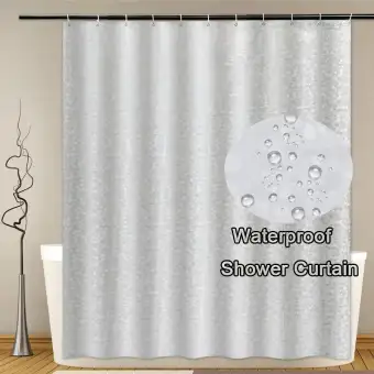 3d Cobblestone Water Repellent Semi Transparent Pvc Shower
