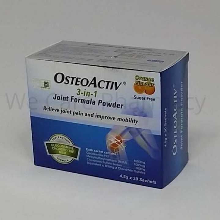OsteoActiv 3In1 Joint Formula Powder 4.5g x 30 Sachets Exp8/2021