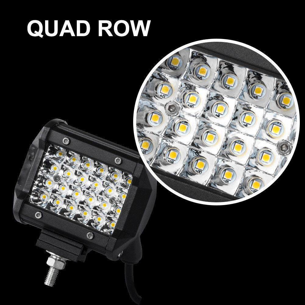 2x4 Inch 72 W LED CREE Công Việc Thanh Ánh Sáng Đèn Ngoài đường Lũ Lái Xe Đèn Sương Mù cho SUV Xe Tải Thuyền 12 V 24 V Jeep ATV