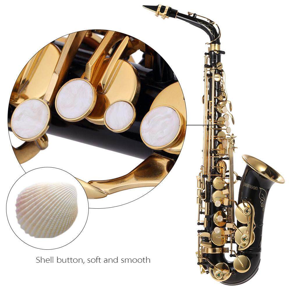 Ammoon EB Alto saxophone ทองเหลืองเคลือบทอง E Flat Sax 82Z ชุดคีย์