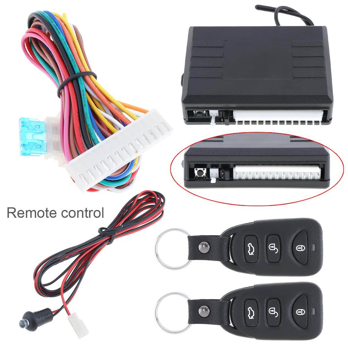 12V Car Auto Remote Central Kit Door Lock Locking Vehicle Keyless Entry System with Remote Control Car Alarm System