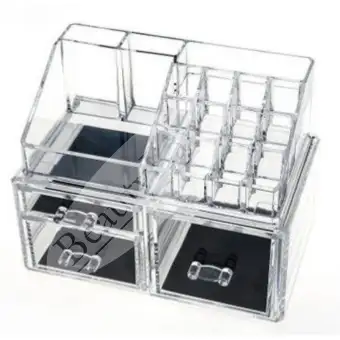 Beautyland 3 Big Drawers Clear Acrylic Cosmetic Storage Drawers