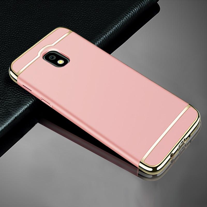For Samsung Galaxy J7 Pro 2017 J730 Phone Case, Luxury 3 In 1 Case Ultra Slim Hard Cover Casing