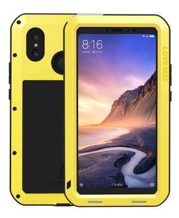 Xiaomi Mi MAX 3 กรณี DAWANGSHENG อลูมิเนียมกรอบโลหะ + TPU ซิลิโคน Tri - proof กรณีกันน้ำ Snowproof Shock - proof ทนต่อการขีดข่วน Dirtproof เต็มรูปแบบป้องกันที่ครอบสำหรับ Xiaomi Mi MAX 3 6.9