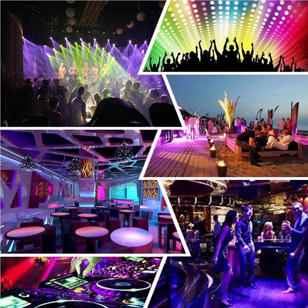 Qimiao LED Party Lights RGB Sound Activated Lamp Karaoke Machine Strobe Dance Light Disco DJ Ball Lights Specification:European regulations - intl