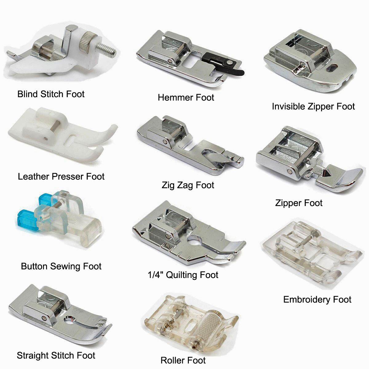 Plastic Foot Presser Parallel Stitch Sewing Machine Presser Foot Fits for Brother Domestic Sewing Machine 