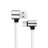 PLANIESTY L รูปร่าง 90 องศา 1 เมตร Micro USB C ชาร์จข้อมูลที่ชาร์จเร็วสำหรับ Samsung S8 - INTL