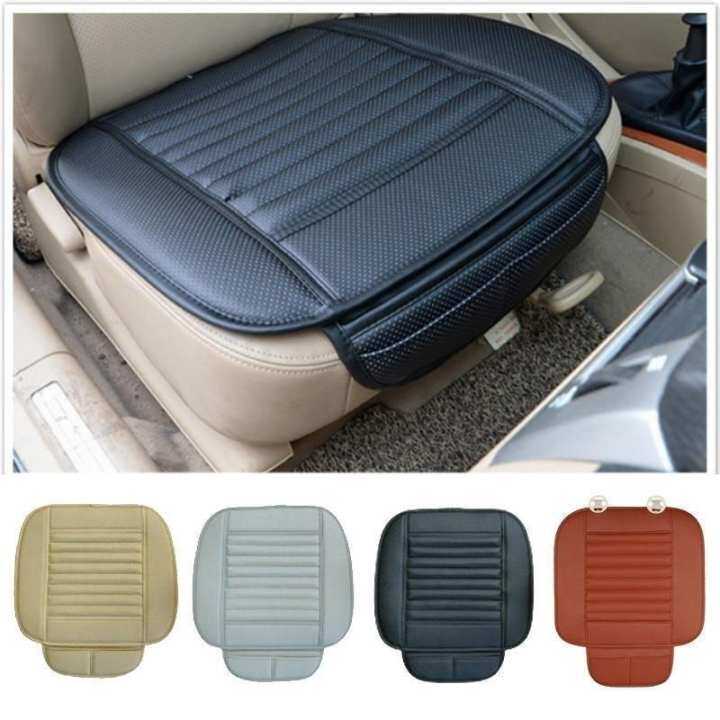 Car Front Seats Cover PU Leather Bamboo Single Bucket Seat