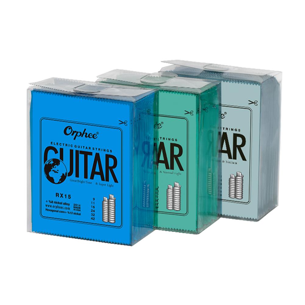 Dây Đàn Ghi Ta Điện Orphee 6 Cái/bộ Siêu Nhẹ RX15/RX17/RX19, Dây Đàn Guitar Bằng Thép Cacbon Hình Lục Giác Chất Lượng Cao