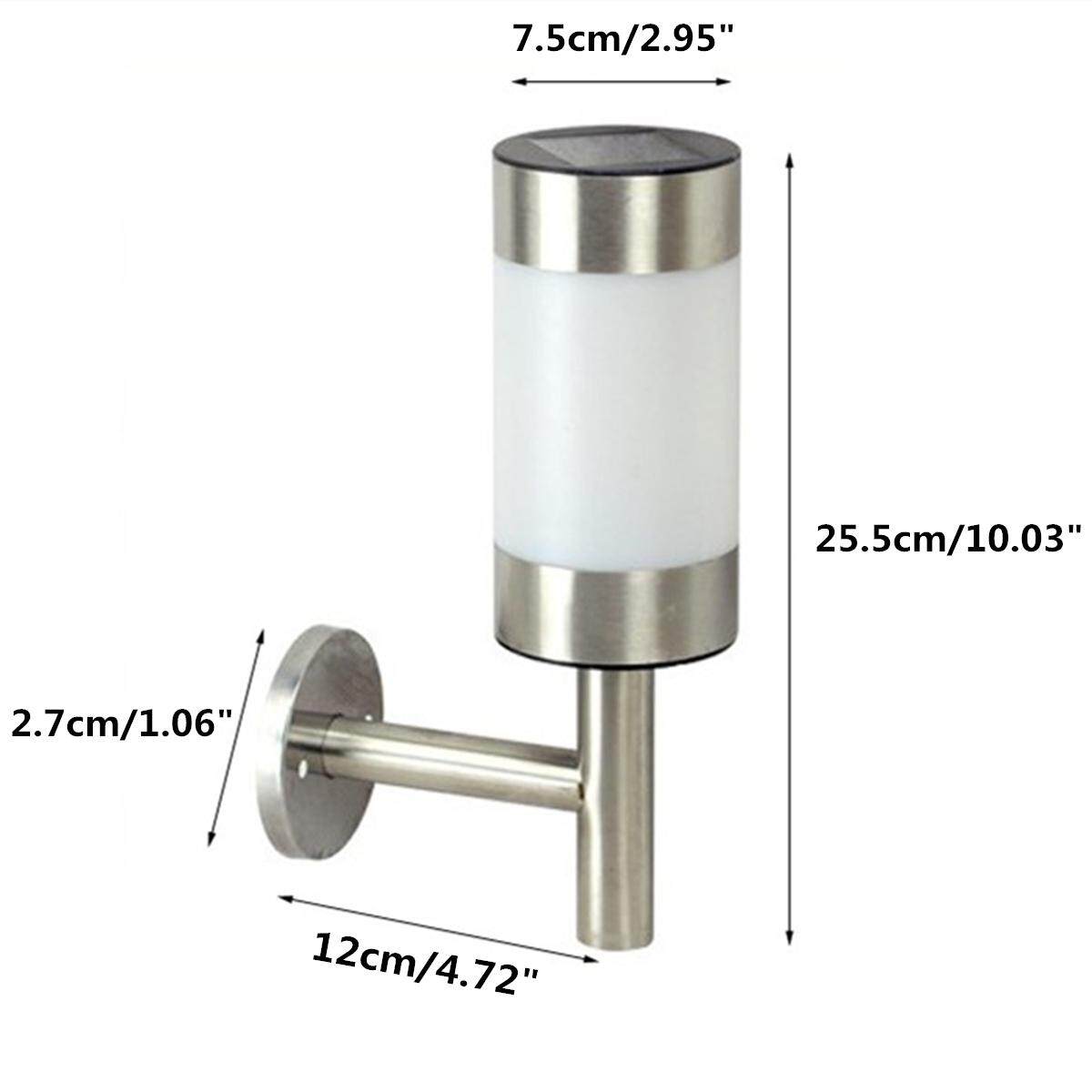 Đồng hồ Nam ĐÈN LED Năng lượng mặt trời Gắn Tường Ánh Sáng Ngoài Trời Sân Vườn Sân Đèn Cảm Ứng