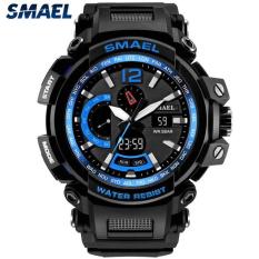 SMAEL Thương Hiệu Cao Cấp Hàng Đầu Đồng Hồ Nam Thời Trang Giản Dị Quartz Thể Thao LED Kỹ Thuật Số Đồng Hồ Đeo Tay Nam Chống Thấm Nước Quân Đội