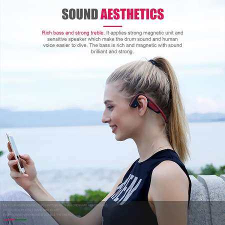 KALOAD Wireless Bluetooth Open Ear Bone Conduction Headphone Stereo Headset Earphone