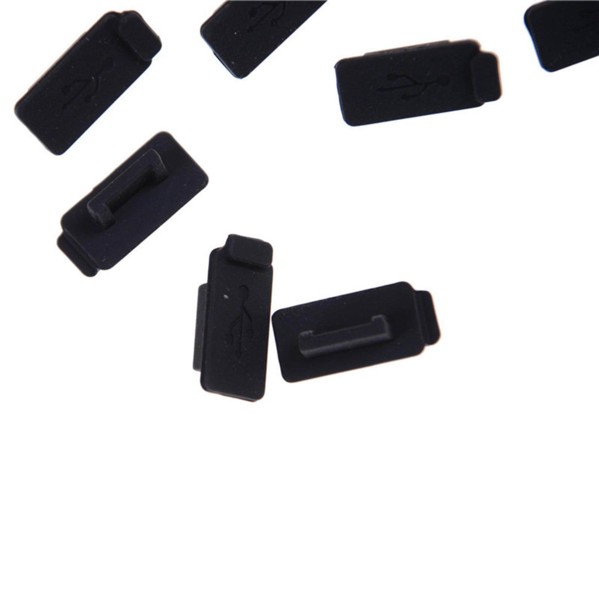 Durable Black PC Laptop USB Plug Cover Stopper Rubber Soft Silicon Dust Cap