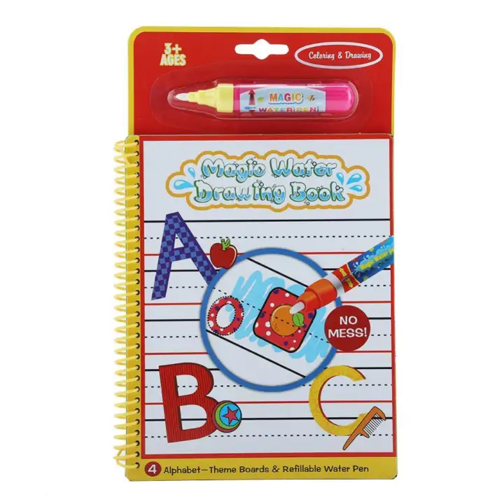 Portable Magic Water Coloring Drawing Book Kids Children Painting