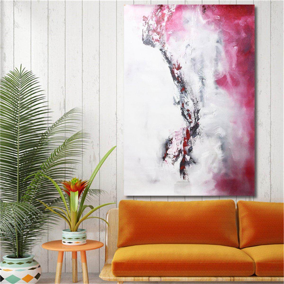 GUDI-Huge Fashion Hand Drawing Modern Abstract Painting Home Deco Canvas Art # 150x75cm