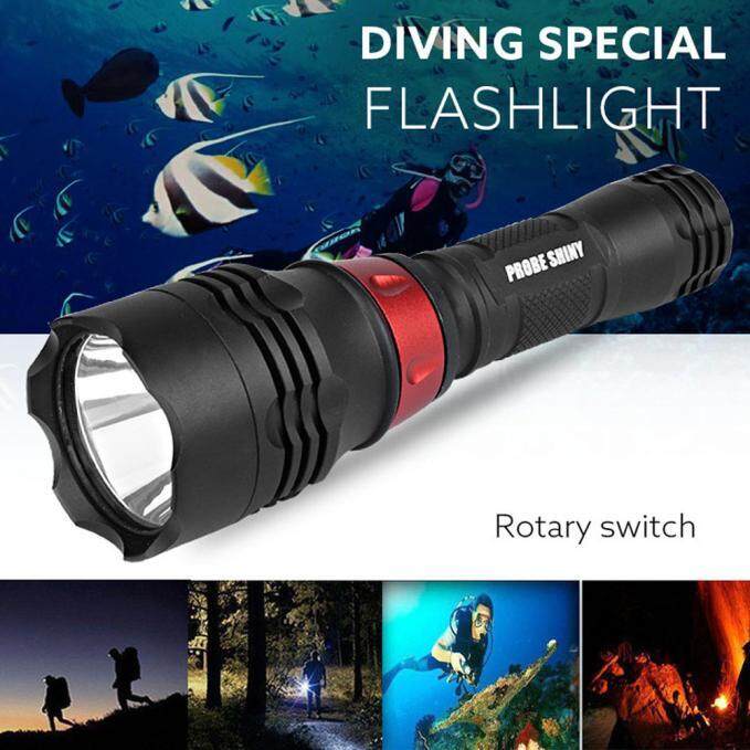 Underwater 500M 5000LM XM-L T6 LED Diving Flashlight Waterproof Torch