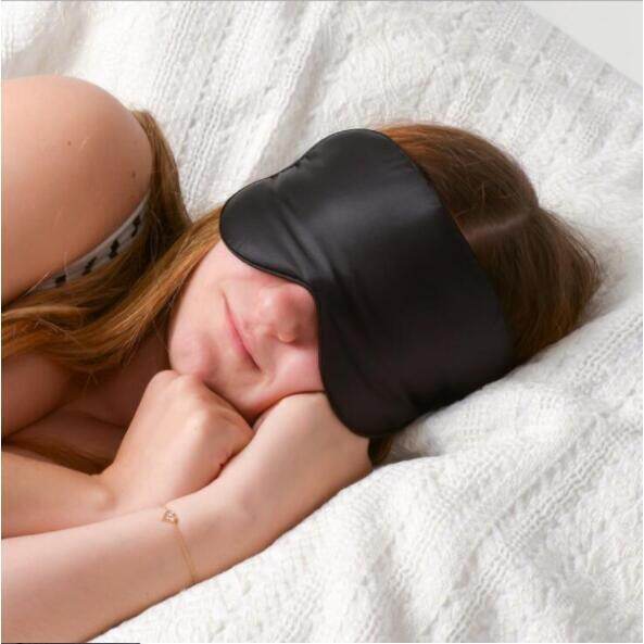 Silk Sleeping Eye Mask Shield Shade Patch Blindfold Nap Sleep Travel Rest Blinder - Exclusive Brand Bossand