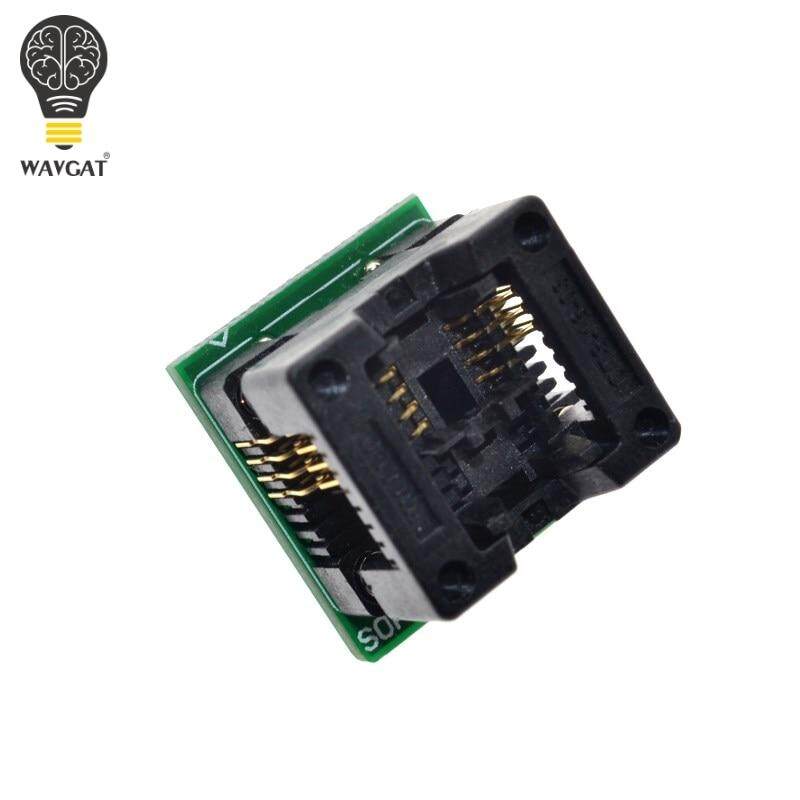 Blue SOP8 to DIP8 Wide-body Seat Wide 200mil Programmer Adapter Socket