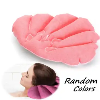 Home Spa Inflatable Bath Pillow Back Neck A Cushion 2 Suction