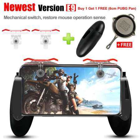 ด้ามจับเกมแพด EXTENDED Handle และ Survival เกมทริกเกอร์กินไก่เกมลัด L1R1 จอยสติ๊ก Trigger ปุ่มไฟ AIM Key CONTROLLER อุปกรณ์เสริมสำหรับ PUBG ROS, กฎของการอยู่รอด, Last Battle Ground, Survivor Royale, ไฟฟรี