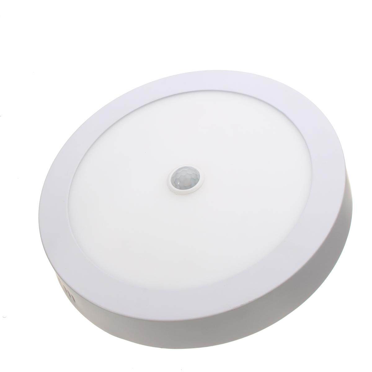 18W LED Surface Mounted PIR Sensore Soffitto Pannello Luce Round Square - intl