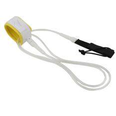 Miracle Shining Surfboard Leash Leg Rope Double Stainless Steel Swivels Clear White 8 ft