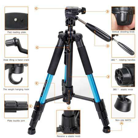 Big House แบบพกพากล้องปรับได้ขาตั้งกล้องสำหรับ Canon Nikon SONY DSLR Professional ขาตั้งกล้อง