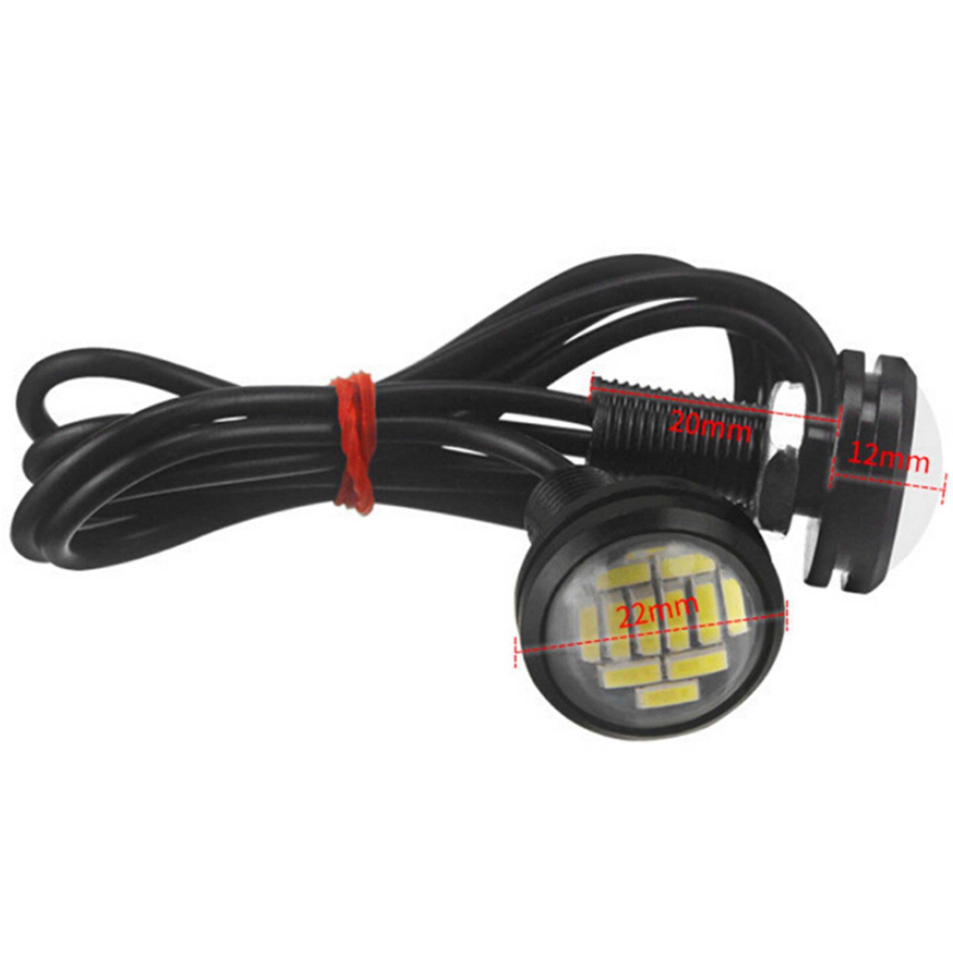 2 Cái 12V 15W Sao Lưu Ban Ngày Chạy Đèn LED Chiếu Sáng Đèn Xe Eagle Eye