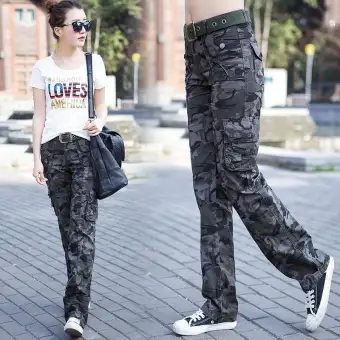 female camouflage pants