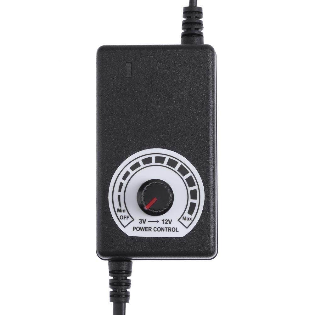 Adjustable AC to DC Adapter 3 - 12V 2A Power Supply Motor Speed Controller   for  Electric Motor Drill ( Gold )  - 0.3m ( Gold )