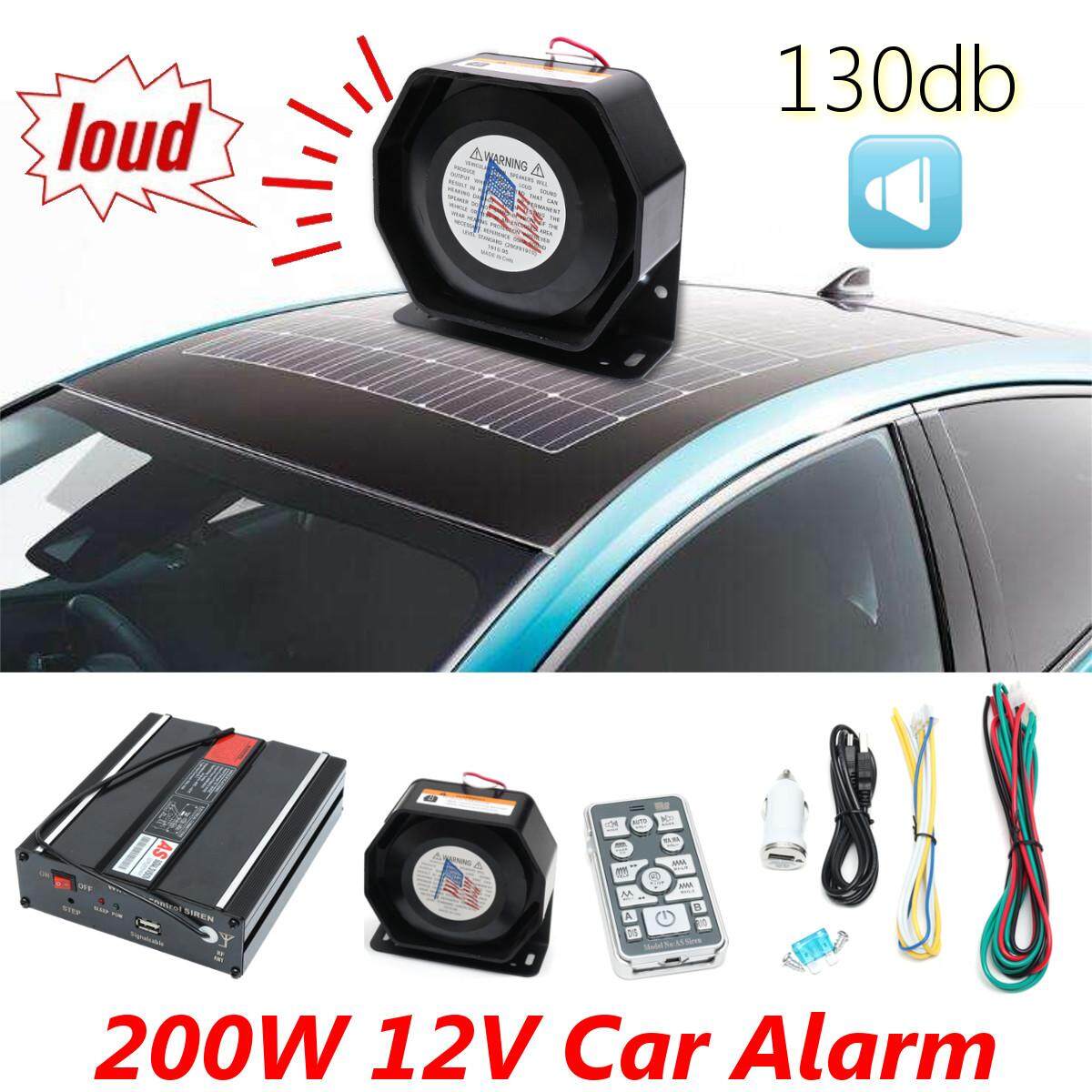 200 Wát 12 V Báo Động Xe Cảnh Sát Loa PA Còi Hú Còi Bluetooth Hệ Thống Bộ