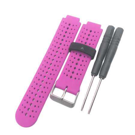 Miracle Shining Replacement Band For Garmin Forerunner 220 230 235 620 Pink  Black