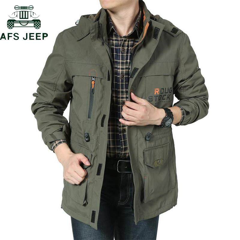 NNMB Afs Jeep Brand Clothing Bomber Jacket Men Autumn Winter Multipocket Waterproof Military