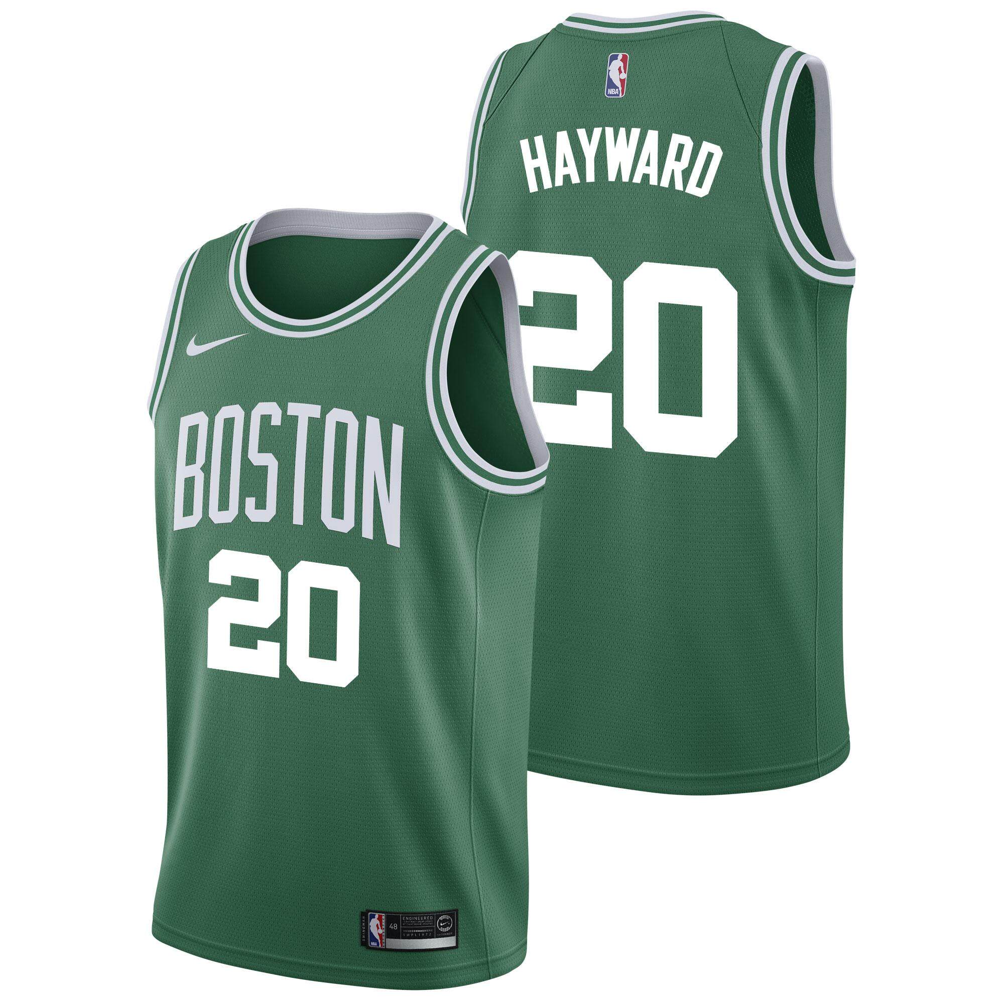 DUK #20 Swingman Jersey Gordon Hayward Basketball Clothes NBA Boston Celtics Men's Amrican Chase Fashion lightweight Grey Icon Edition S - intl