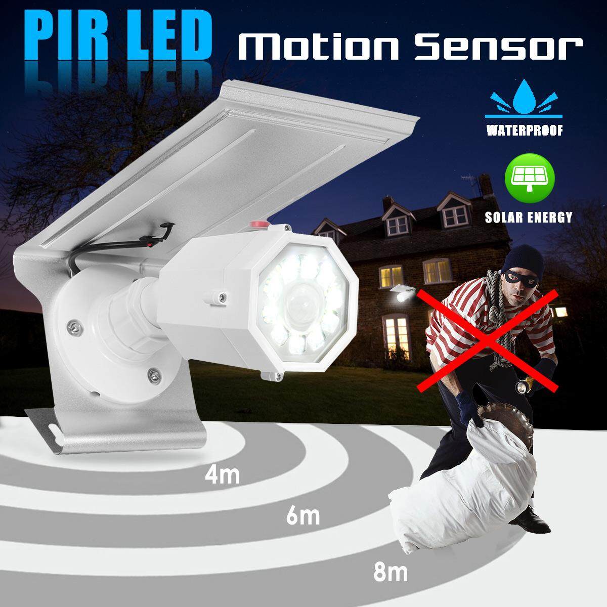 Năng lượng mặt trời Giả Camera Giám Sát An Ninh CCTV Chống Nước 3 Chế Độ Cảm Biến Ánh Sáng