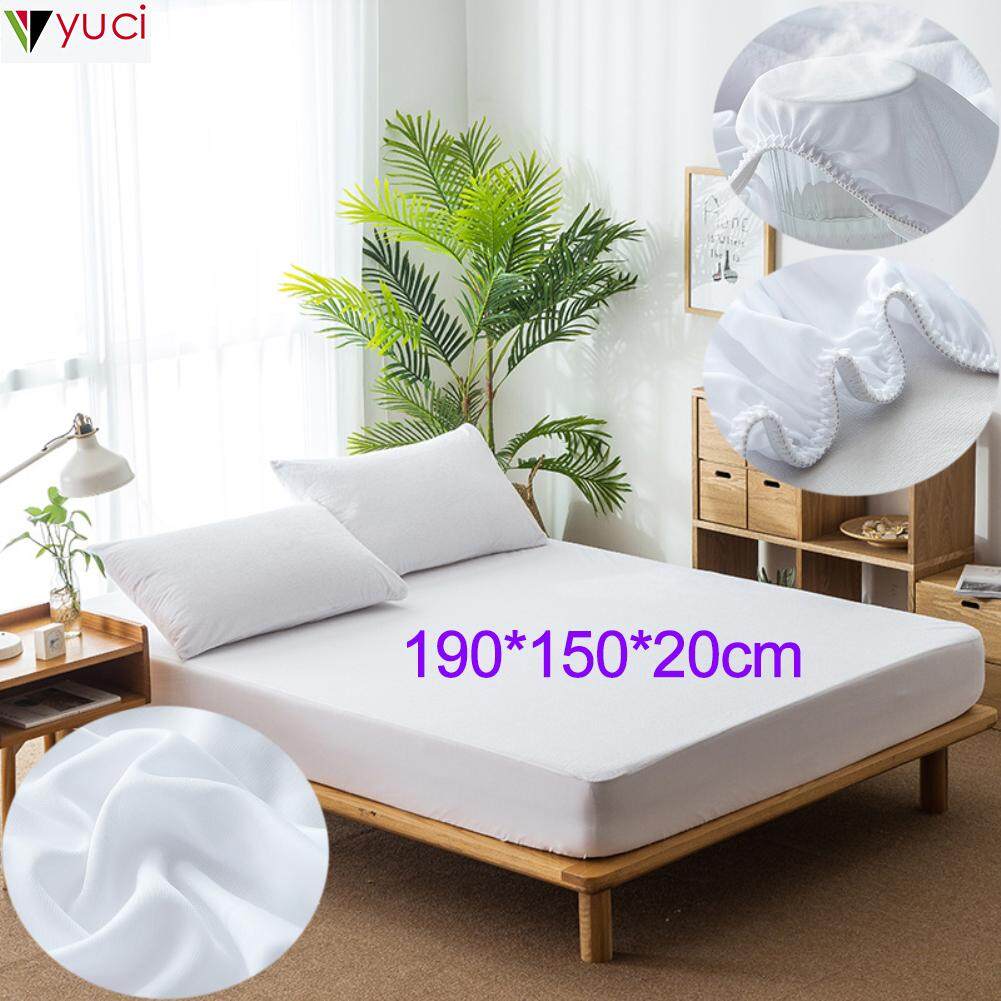 Yuci 190*150*20 cm Cotton Matress Bao 100% Chống Thấm Nước Bảo Vệ Nệm Giường Lỗi Chống Bụi Chi miếng Lót đệm Dành Cho Nệm