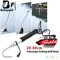 ... BellamallTackle Telescopic Fish Gaff Stainless Steel Sea Fishing Hook with EVA Handle