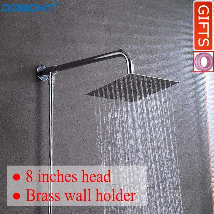 DOBOHT Bathroom Home Shower Set include 8 inch Stainless Steel Shower