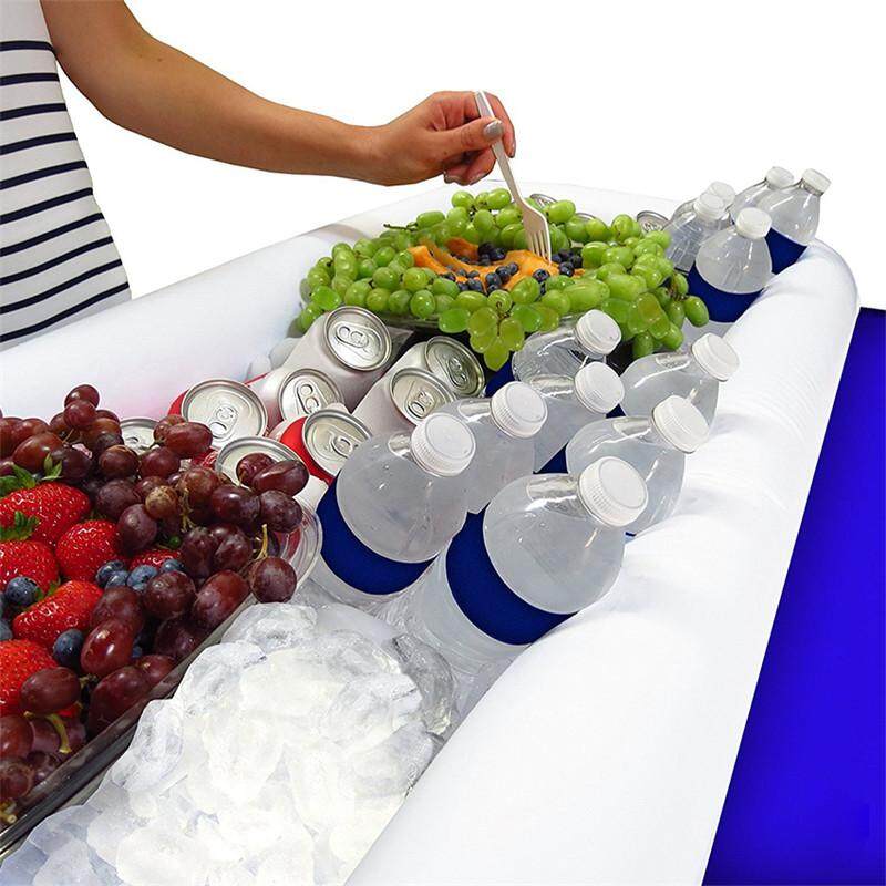 Inflatable Salad Bar Buffet Ice Bucket Outdoor Swimming Pool Decoration Food Supplies with Drain Plug