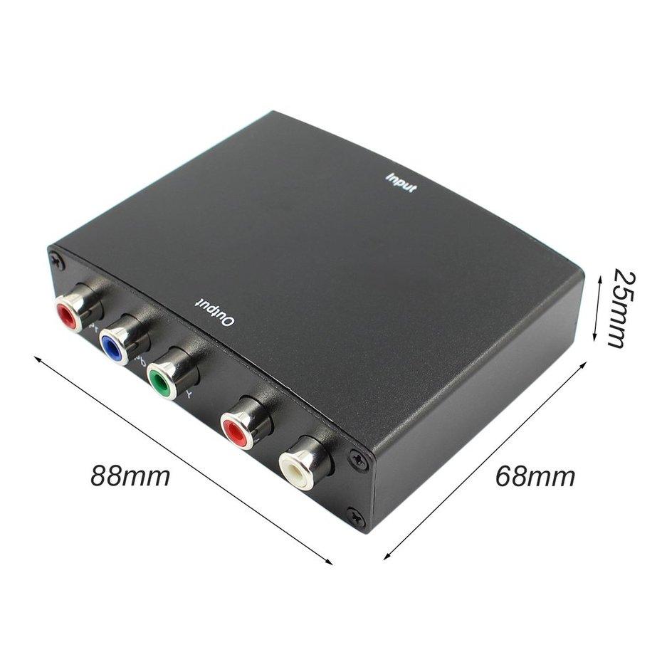 FCU 4K HDMI To 5RCA RGB Component YPbPr RL อะแดปเตอร์เสียง Converter ...