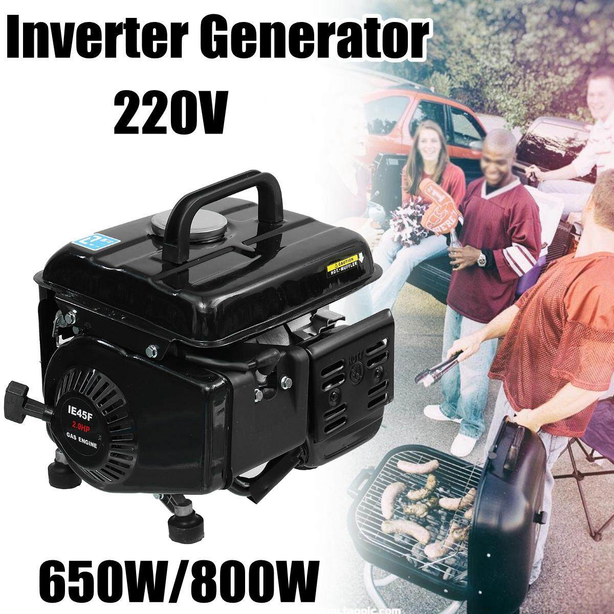 Di động Máy Phát Điện Khí Xăng Dùng Nguồn Điện Cắm Trại RV Êm Inverter 650 Wát