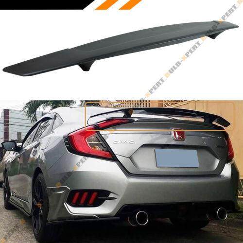 Rear Spoiler Wing Unpainted For Honda Civic 2016-2017 Sedan 4 Dr R-Design