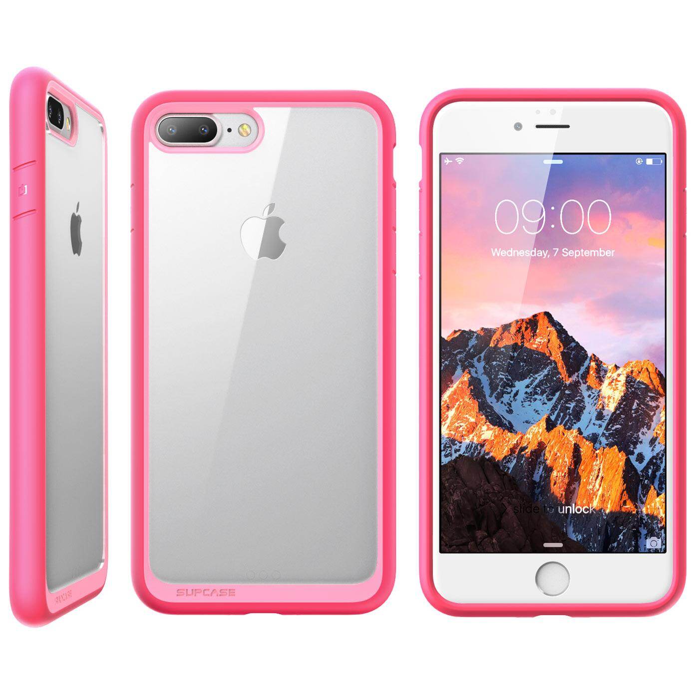 For iPhone 7 Plus/ 8 Plus Case SUPCASE TPU and PC Shockproof Protective Clear Case Transparent Back Cover
