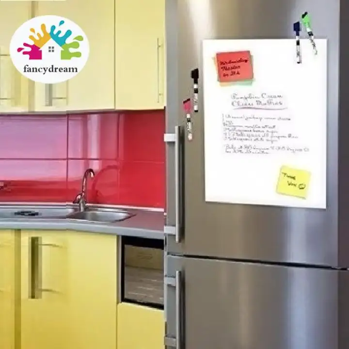 Fancydream Flexible Size A3 Magnetic Whiteboard Fridge Kitchen