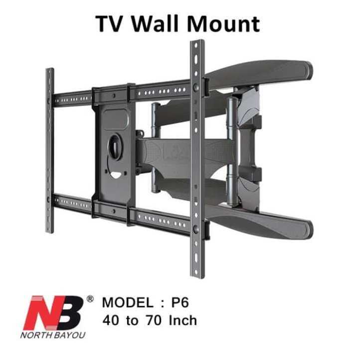 NB North Bayou 40 to 70 Inch P6 Tilt TV Screen Wall Frame Bracket Holder Mount 1712.1 | Lazada