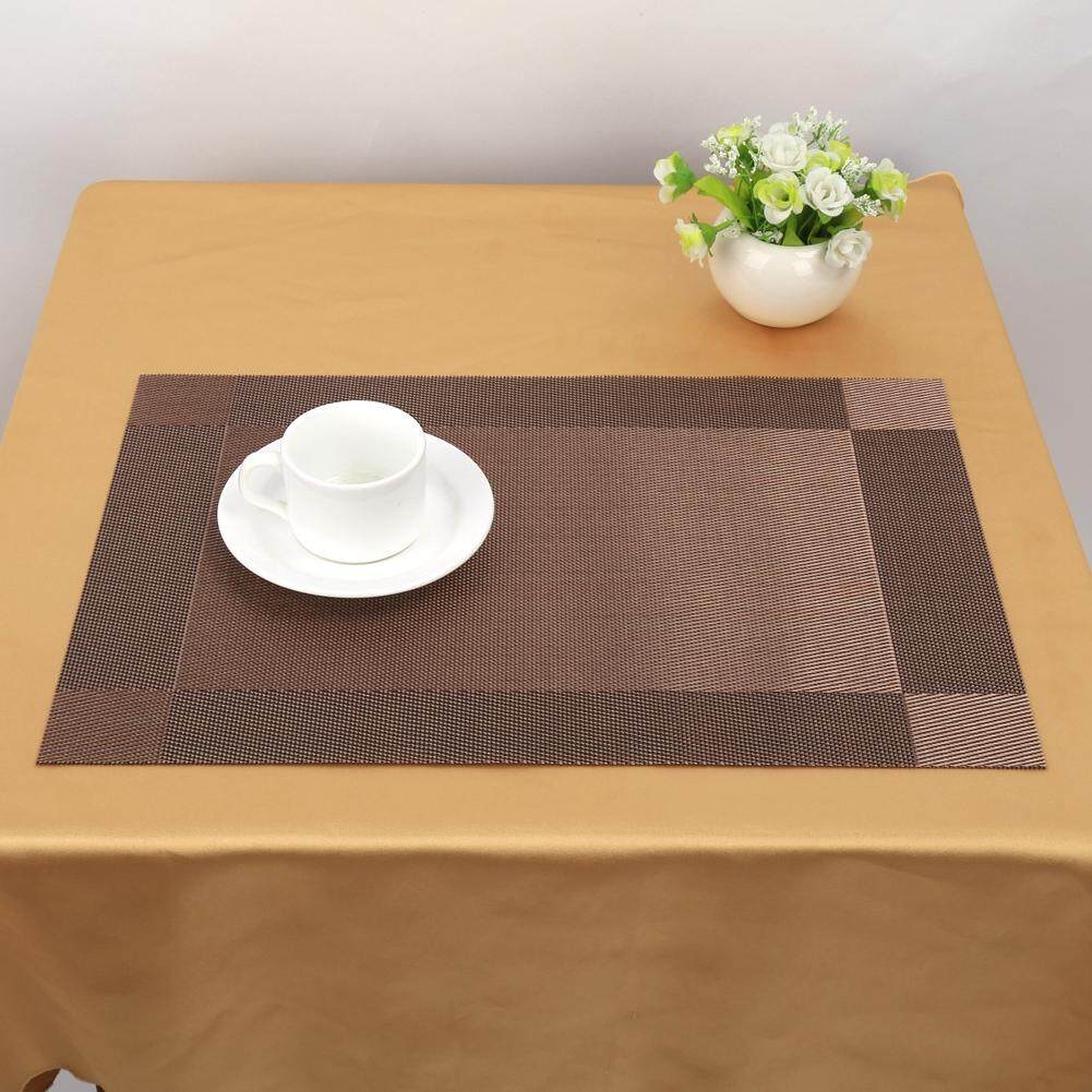 Andylike 6x Chống Nước Placemats Thảm Bàn Đế Lót Ly Nhà Bếp Ăn Thảm PVC