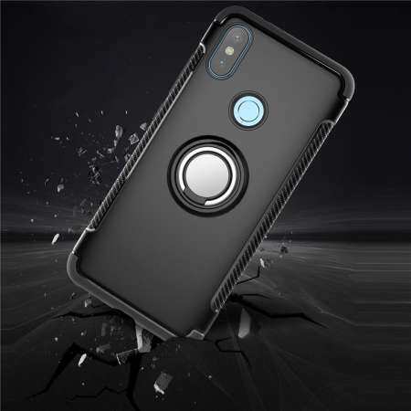 สำหรับ Xiaomi Redmi หมายเหตุ 5 Pro Case, Magnetic เกราะเคสคลุมซิลิโคนแหวนโลหะเคสแข็งเคสใส่โทรศัพท์