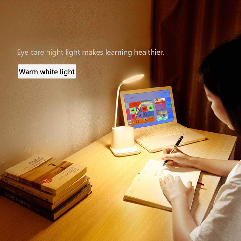 Tốt đẹp Eshop Đèn Bàn Bảo Vệ Mắt LED Học Sinh Đa Chức Năng Sạc USB Phòng Đèn Ngủ Cảm Ứng Thông Minh Học Tập Có Thể Điều Chỉnh Âm Trần đọc sách